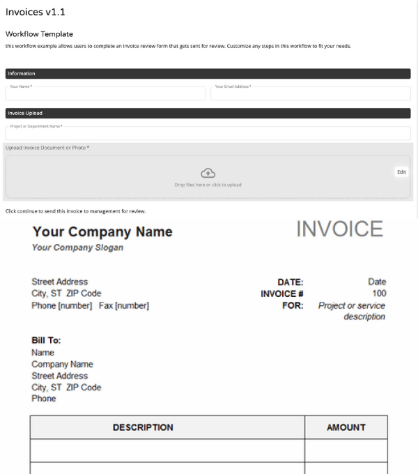 Simple Invoice template
